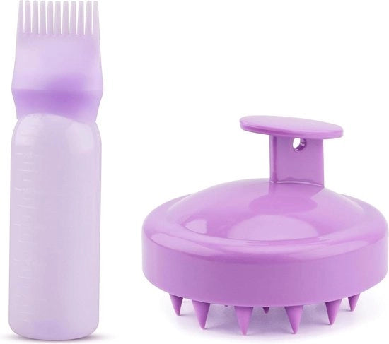 Applicatore di olio capillare per massaggi alla radice con applicatore di fiala e setole per massaggi alla radice - accessori per la cura dei capelli
