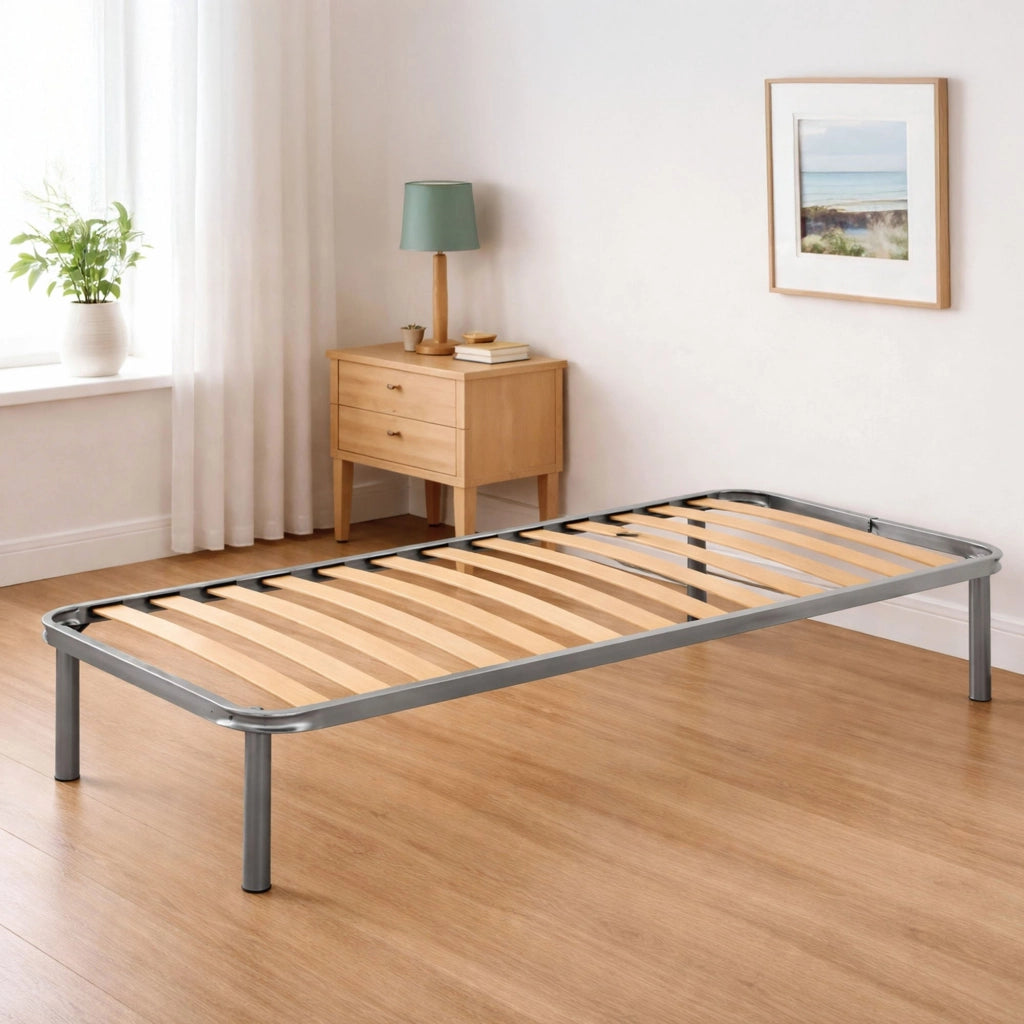 Rete letto singolo Amammata, Rete ortopedica in multistrato di betulla a 13 doghe, 100% Made in Italy, cm 90x180h 34