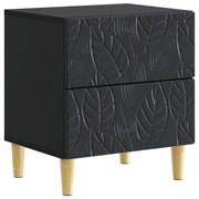 Comodino Nero 43 x 34,5 x 48 cm Legno ingegnerizzato 894987
