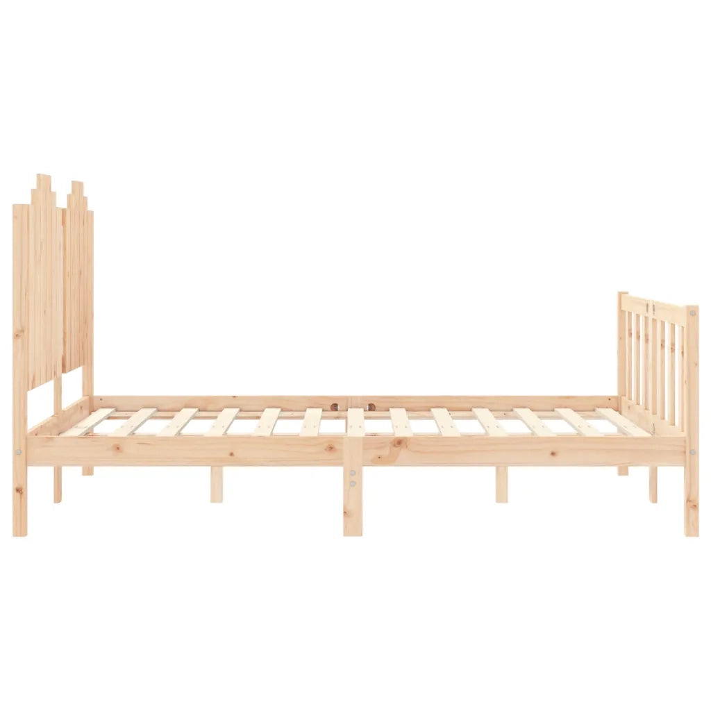 Giroletto con Testiera-Struttura Letto con testiera Double in Legno Massello 492150