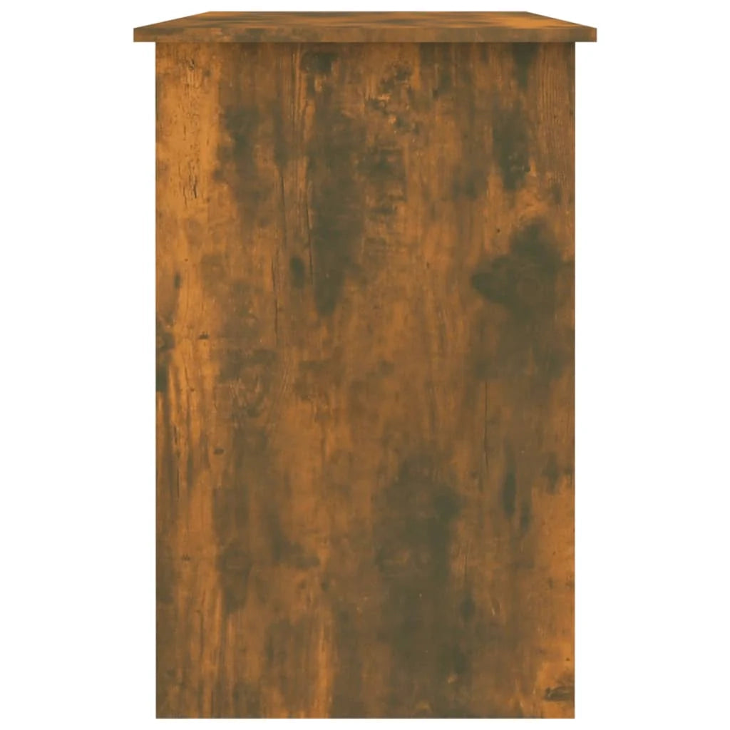 Scrivania da ufficio postazione di lavoro mobile per computer studio rovere affumicato 100 x 50 x 76 cm legno ingegnerizzato marrone 02_0023565