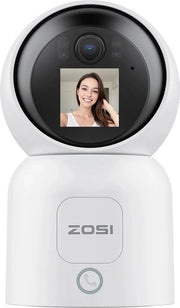Baby Monitor con Camera - 1,44 Pollici Schermo 2,4G/5G Wifi Video Chiamata - Tracciamento Automatico - Càmara di Sorveglianza IP Senza Fili - Zosi C 519M 4mp Hd