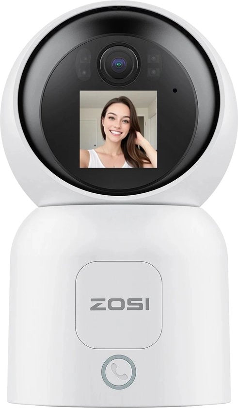 Baby Monitor con Camera - 1,44 Pollici Schermo 2,4G/5G Wifi Video Chiamata - Tracciamento Automatico - Càmara di Sorveglianza IP Senza Fili - Zosi C 519M 4mp Hd
