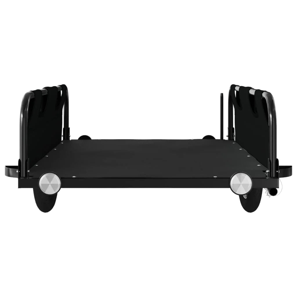 Rimorchio per trasporto biciclette tessuto Oxford ferro nero 02_0044401
