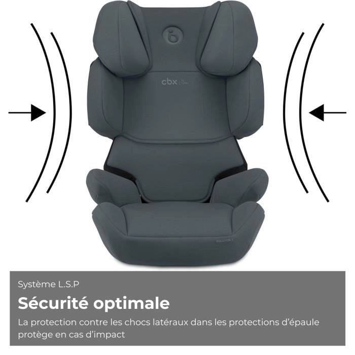 Soluzione automatica B I -fix in acciaio grigio cybex - gruppo 2/3 - grigio