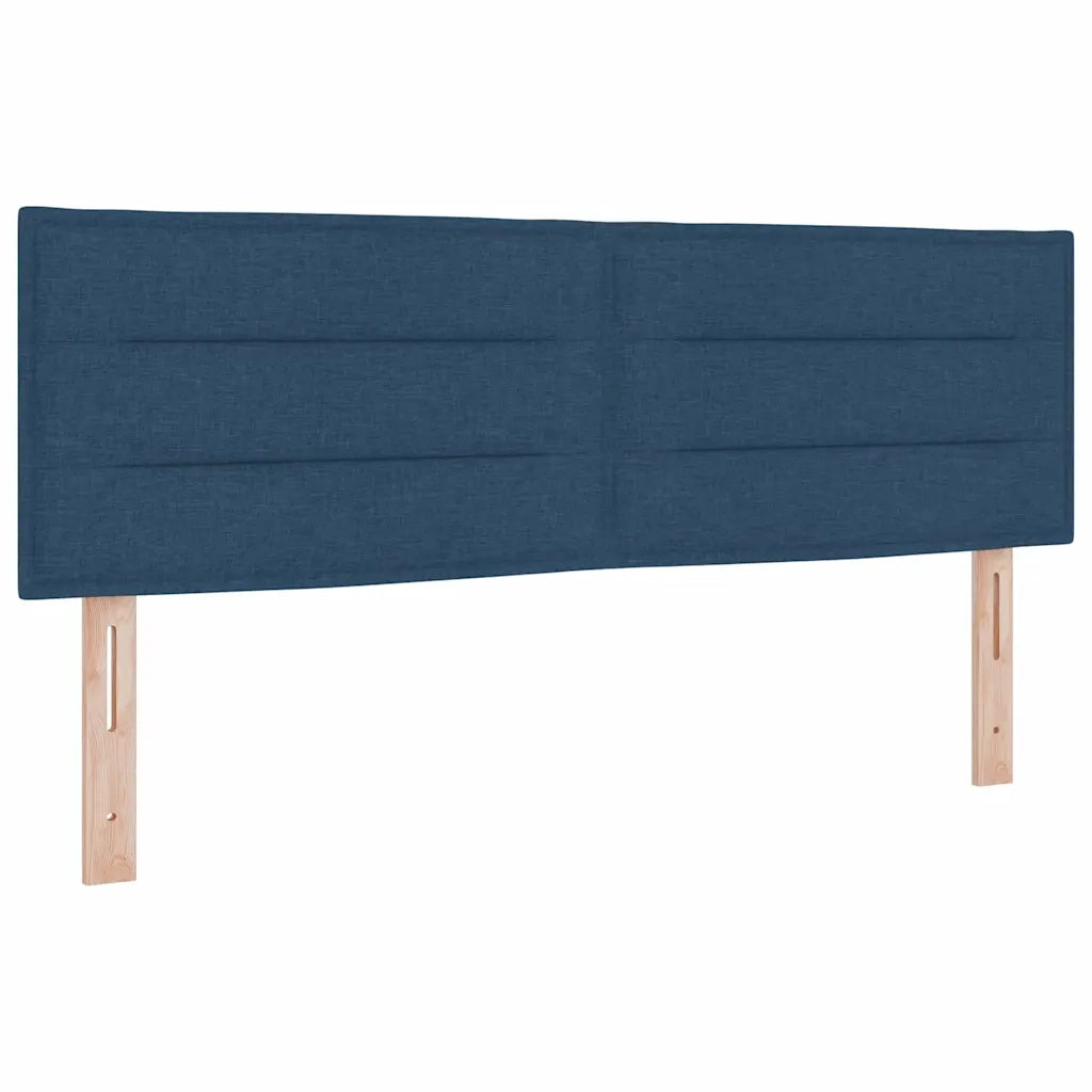 Letto a molle con materasso con led Blu 160 x 200 cm Tessuto 3342148