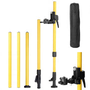 Asta Telescopica 455cm con Custodia – Alluminio, Filettatura 1/4" | Regolabile 90-455 cm, 4 Sezioni