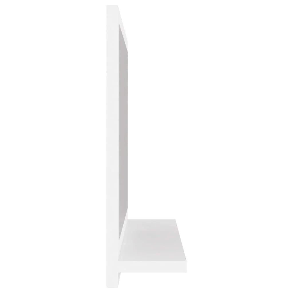 Specchio da bagno 40 x 10,5 x 37 cm in truciolare bianco 02_0006903