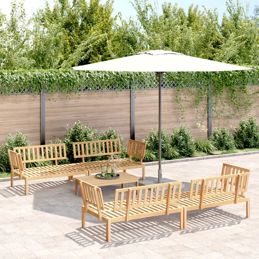 Set Divano Pallet da Giardino 5 pz in Legno Massello di Acacia 3209318