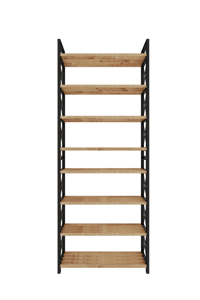 Libreria in legno "Plastic" - 46 x 18 x 128 cm - Nero