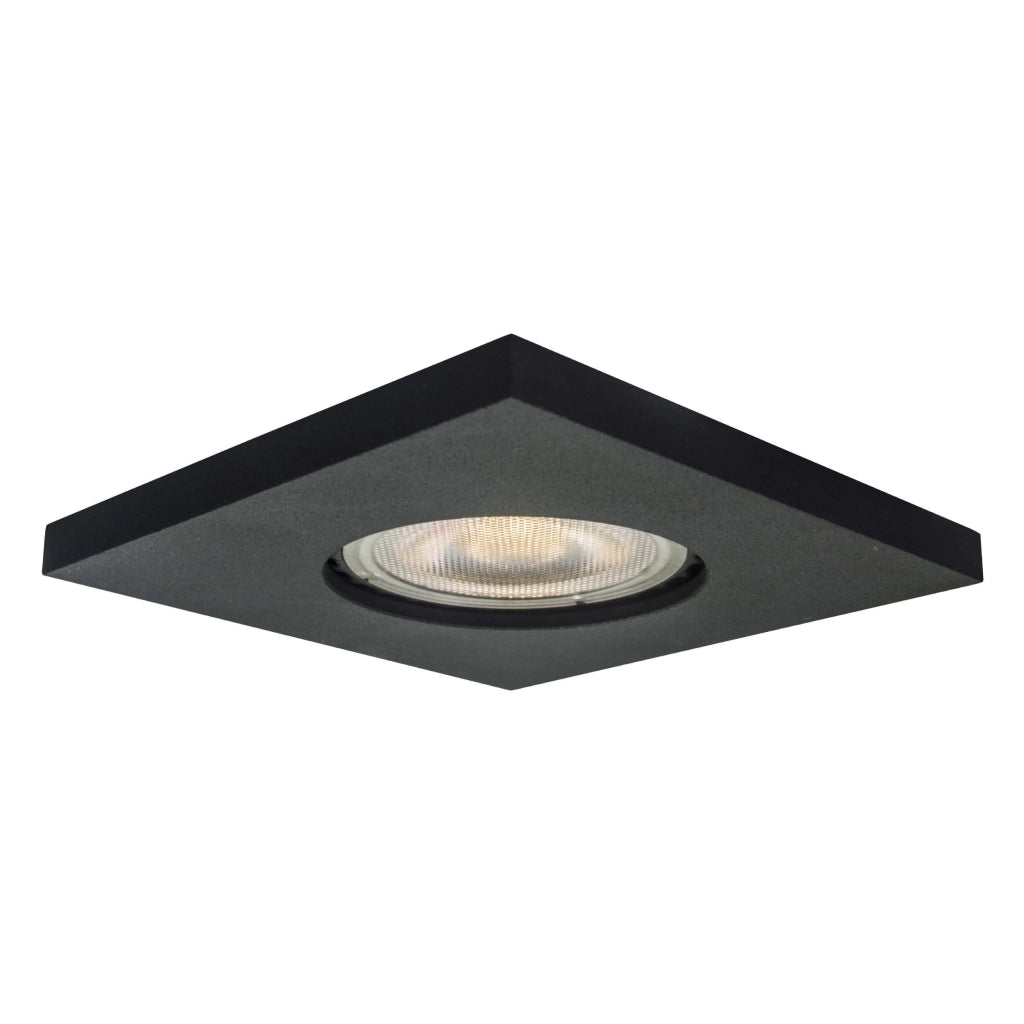 Faretto incasso Lagos quadrato nero IP65 GU10 Light Prestige