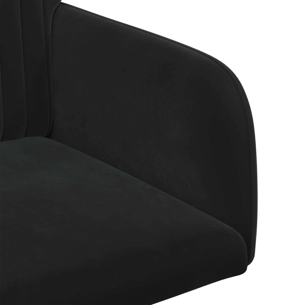 Sedie da pranzo 2 pcs Velluto (V) Nero 55 x 50 x 84 cm 42034371