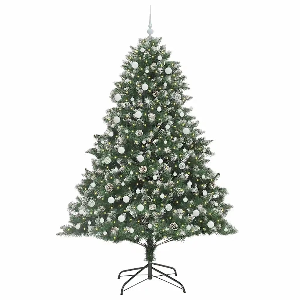 Albero di Natale artificiale con 300 LED Verde 240 cm 3395260