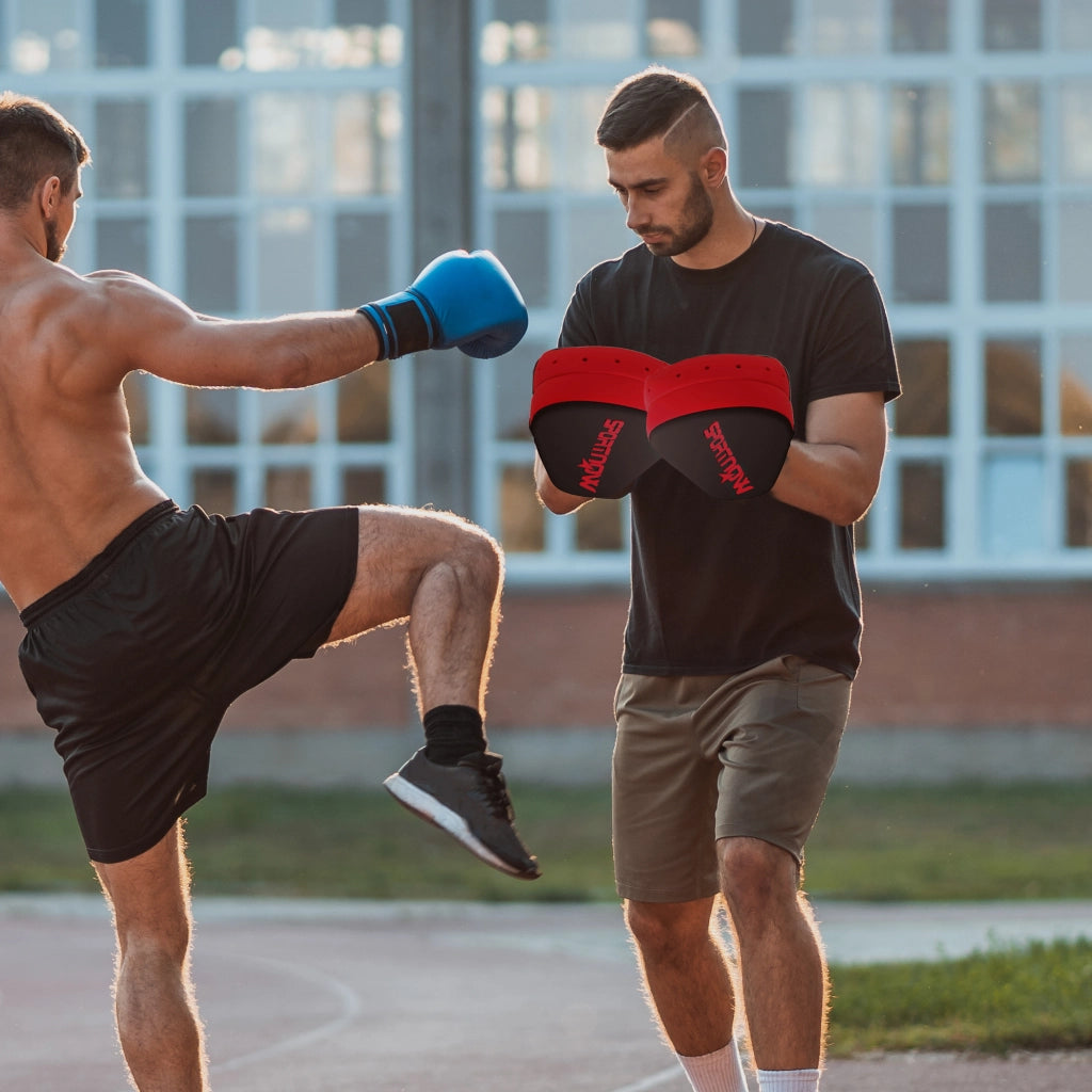 Guantoni da Boxe Curvi per Allenamento ¨C zephmum ¨C Rosso