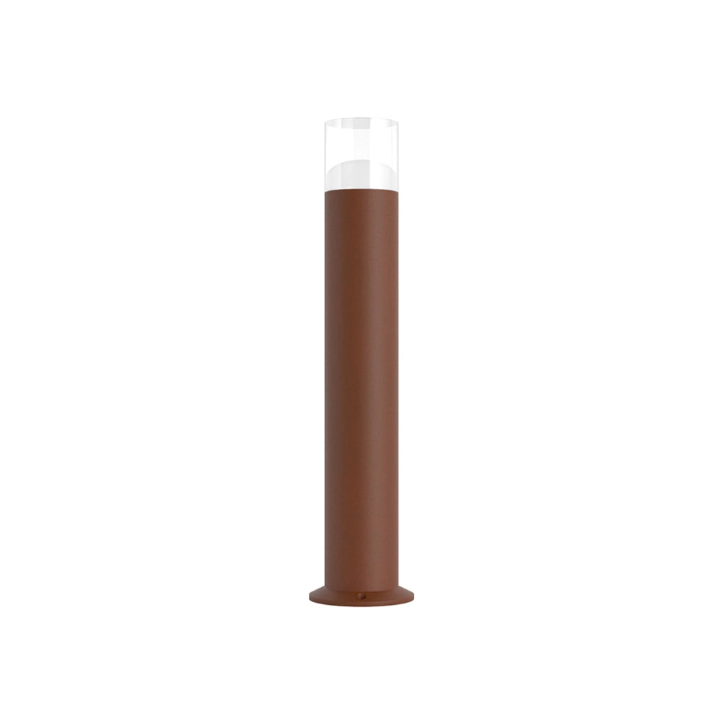 Tura Proiettore LED da Esterno XL 12W 180º 3000K Finitura Corten Testurizzato IP65 IK06 - Lampada Cilindrica per Illuminazione Viali e Giardini