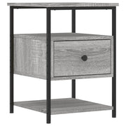 Comodino | Armadio da Notte | Mobiletto da notte Grigio Sonoma 40x42x56 cm in Legno Multistrato