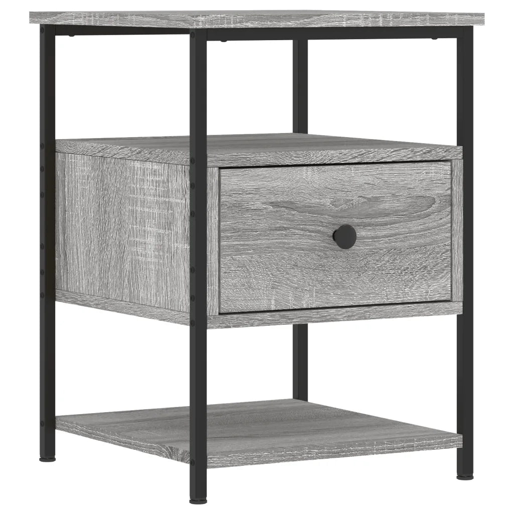 Comodino | Armadio da Notte | Mobiletto da notte Grigio Sonoma 40x42x56 cm in Legno Multistrato