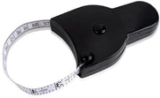 Tendina retrattile da 150 cm con chiusura a vite e pulsante per tessuto per misurazioni del corpo - Nero