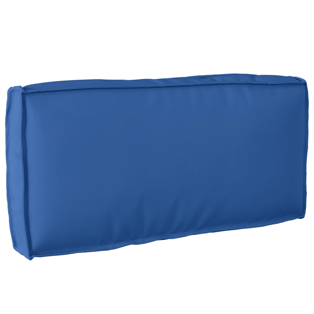 Cuscino Pallet Schienale Blu Reale 80x40x12 cm Tessuto Oxford