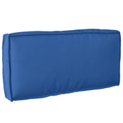 Cuscino Pallet Schienale Blu Reale 80x40x12 cm Tessuto Oxford