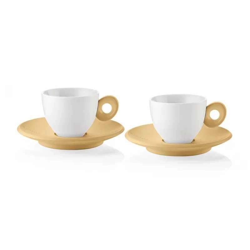 Tazzine caffè giallo senape intenso