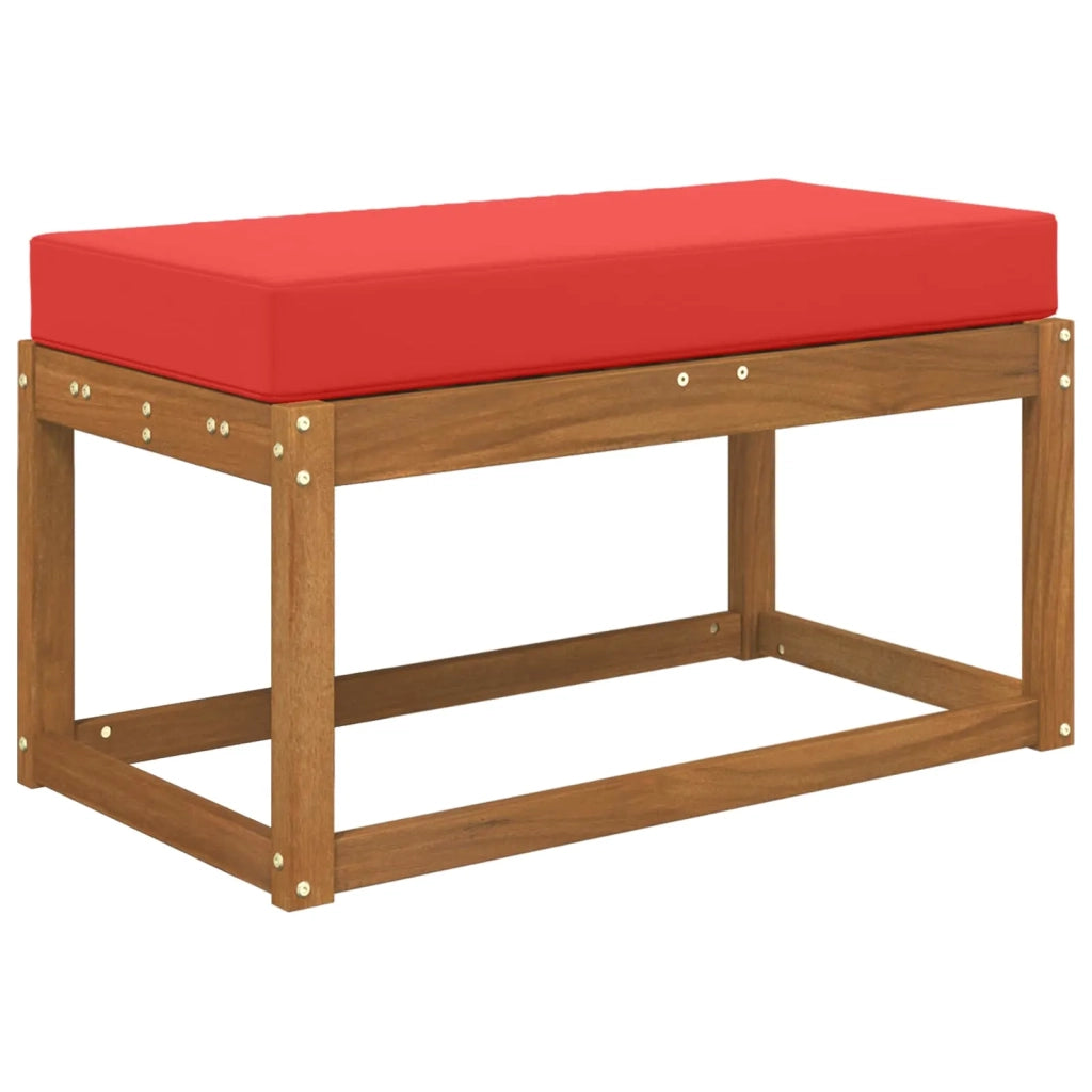 Cuscino da Sedia Esterno Rosso 80 x 40 x 8 cm 100% Poliestere