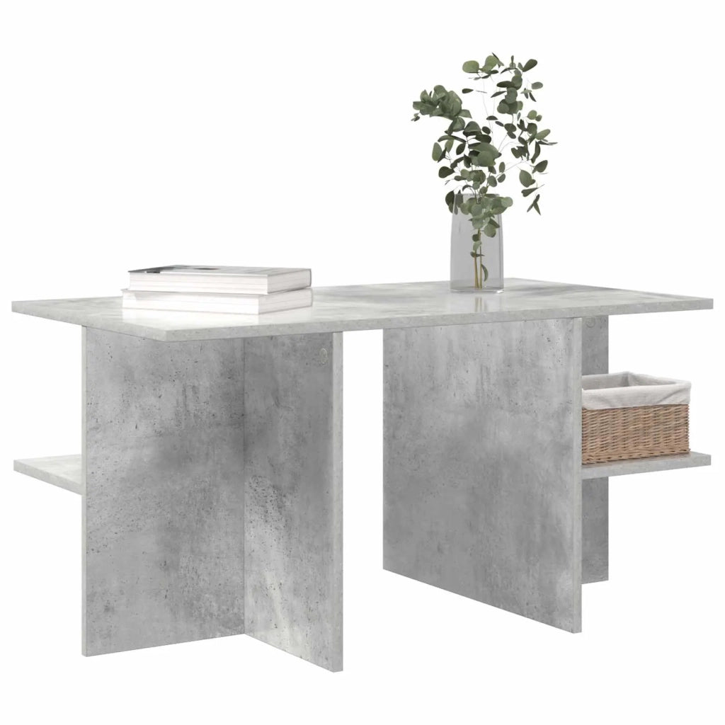 Tavolino da salotto Grigio Cemento 87 x 50 x 45 cm 8001058