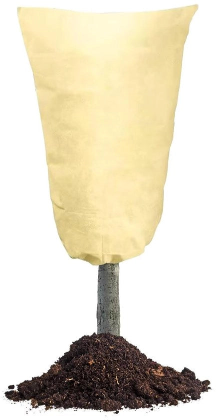 Protezione invernale per piante in vaso 120x180cm, protezione per piante invernale 80g/m² telo beige anti-gelo applicare sulle piante palma, agrume, piante in vaso