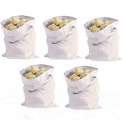 Trade Shop - 12 Sacchetti Riutilizzabili 55x85 Tessuto Intrecciato Rifiuti Spazzatura Sacchi -