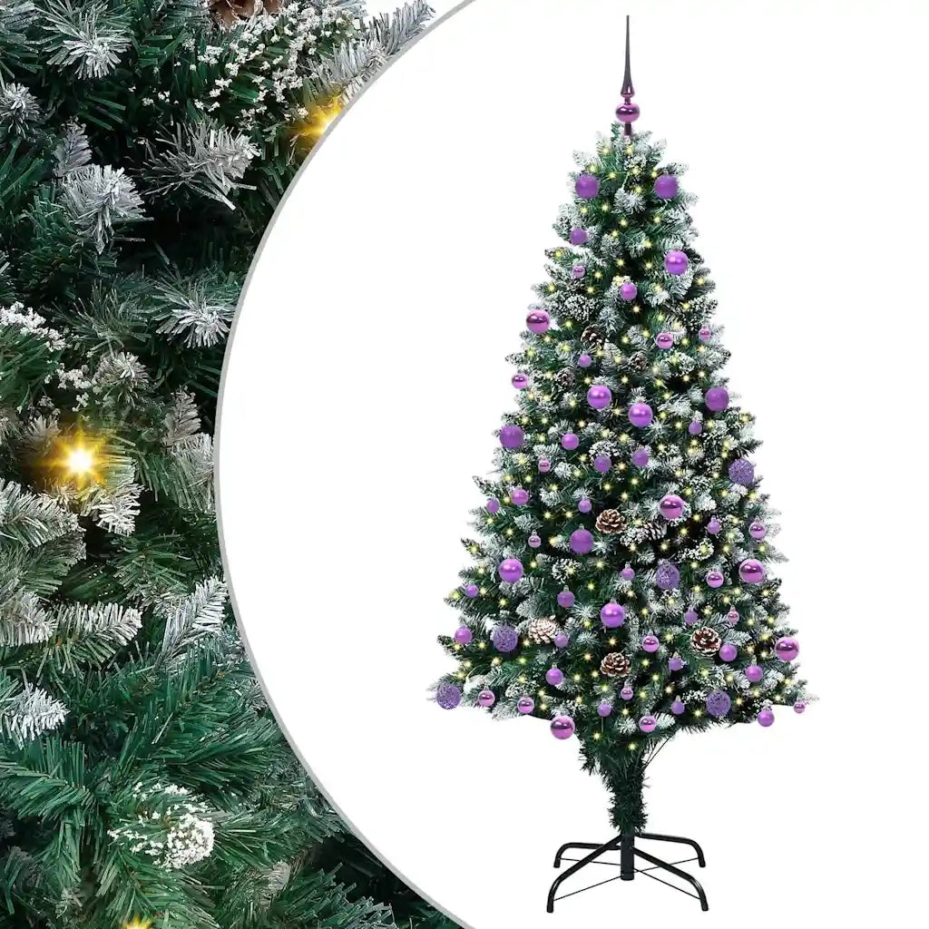 Albero di Natale artificiale con 300 LED Verde 180 cm 3396270