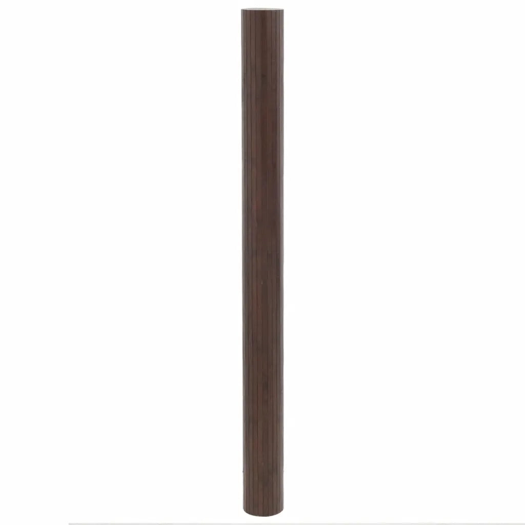 Tappeto Rettangolare Marrone Scuro 80x500 cm in BambÃ¹
