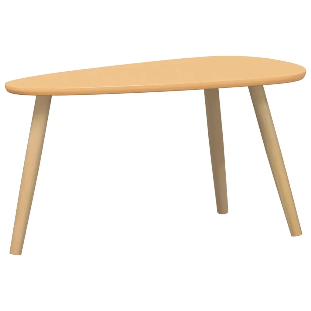 Set Tavolini Salotto 2pz Legno Massello Massello Pino Marrone 244733
