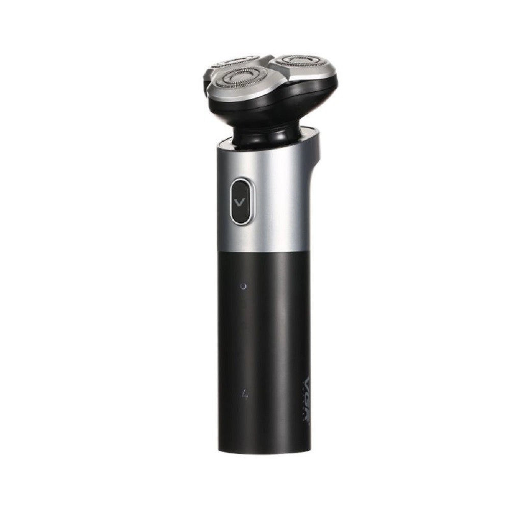 Trade Shop - Rasoio Elettrico 3 Teste Rotanti Barba Cordless Usb Rifinitore Impermeabile V343 -