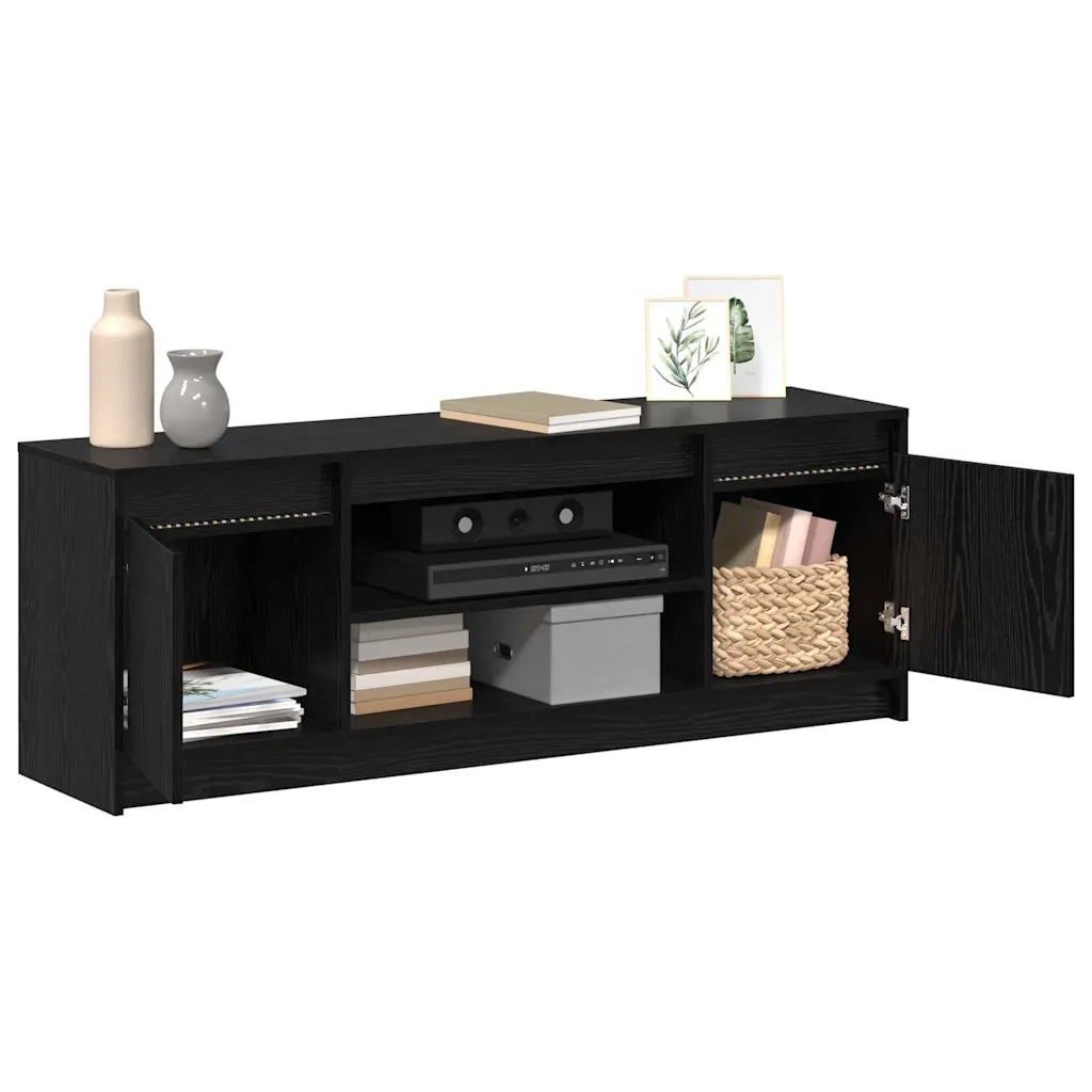 Unità TV Nero 139,5 x 34 x 50 cm Legno multistrato 869241