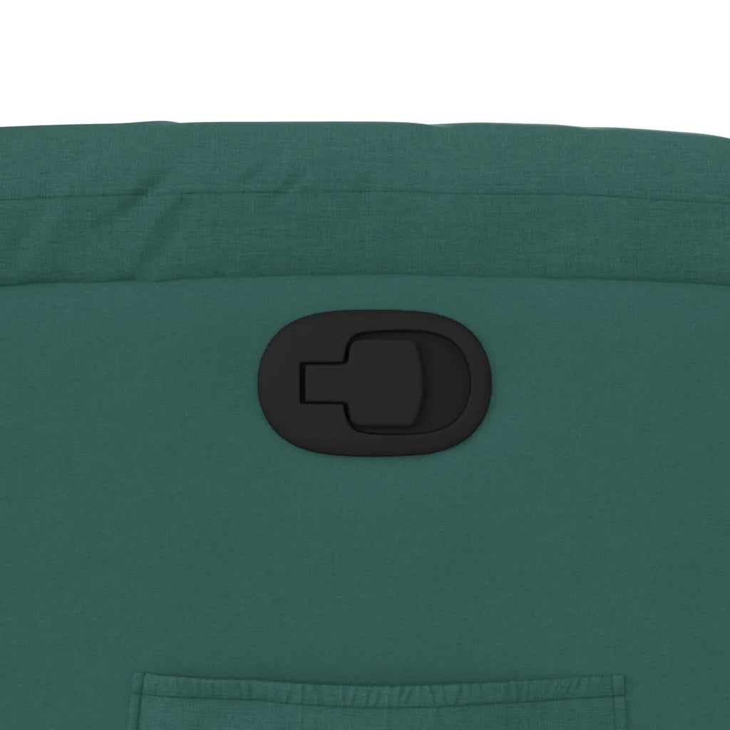 Divano Sedia-Poltrona Reclinabile in Tessuto Verde Scuro 274341