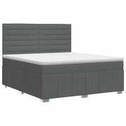Letto box spring con materasso Grigio Scuro 160 x 200 cm 3454170