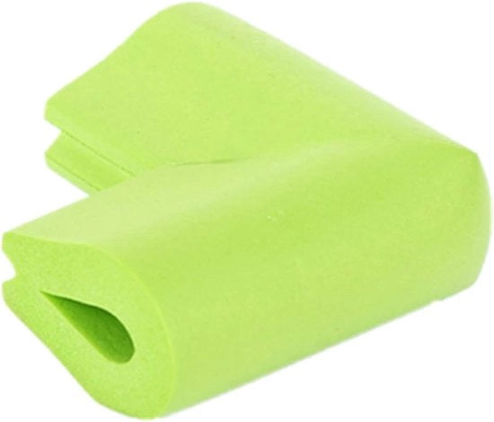 Set di 10 protezioni angolari per vetrina a forma di U, protezioni per angoli di vetrina, protezioni per angoli di tavolo, protezioni per vetrina, adatte per bambini, dimensioni 6*6*3,5cm, spessore 1,2cm, colore erba.