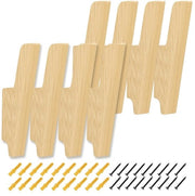 Hanger per Abito in Legno di Quercia - 8 Pezzi - Hanger per Abito Robusto - Soluzione Elegante per l'Organizzazione - Hanger per Abito da Parete - Materiale: Legno di Quercia
