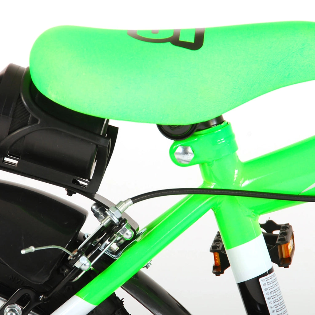 Bicicletta per Bambini 12" Stabilizzatori e Freni Caliper Verde