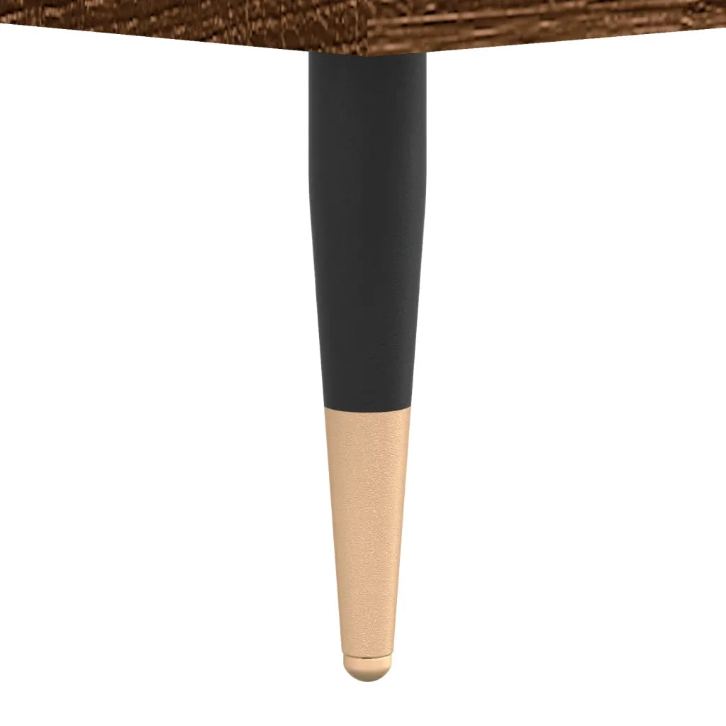 Tavolino da Salotto Rovere Marrone 60x60x30cm Legno Multistrato 827035