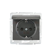Presa con messa a terra, IP-44, Schuko LOGI grafite Kanlux 25264