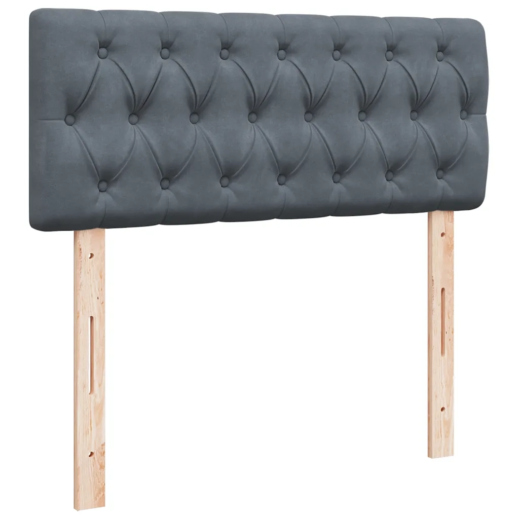 Struttura Letto Pouf con Materasso 120x200 cm Velluto