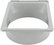 Connettore a Slang 5,9 pollici - Connettore Quadrato per Tubo - Supporta la Rotazione a Destra/Contro l'Ora in Viti - Realizzato in ABS Duraturo - Adatto per Tubi da 150 mm - Raffreddamento Efficiente - Connettore per Condizionatore d'Aria