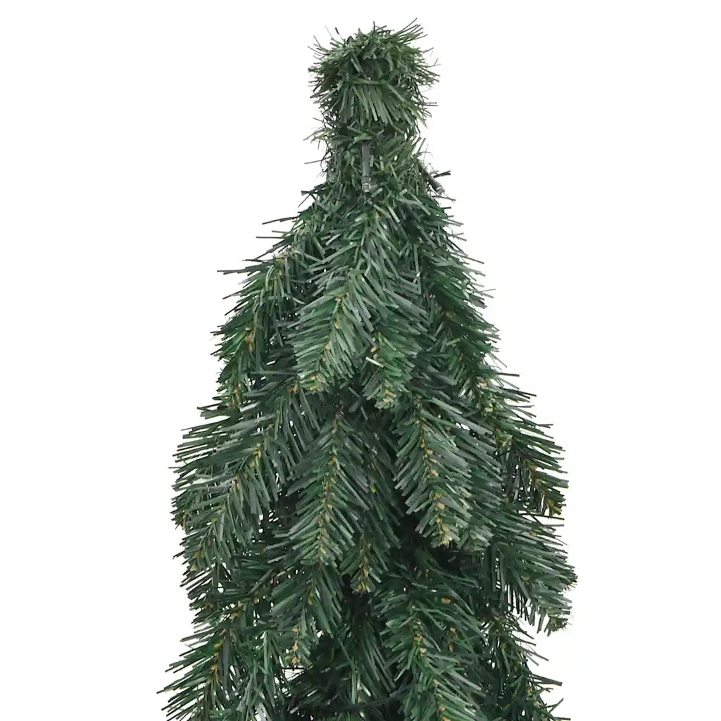 Albero di Natale Artificiale Preilluminato-Albero Natalizio con 60 LED 120 cm