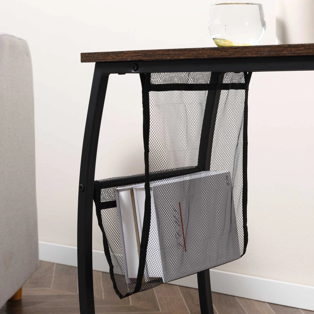 Comodino con contenitore ¨C zephmum ¨C 53x35x64,5 cm marrone r¨²stico