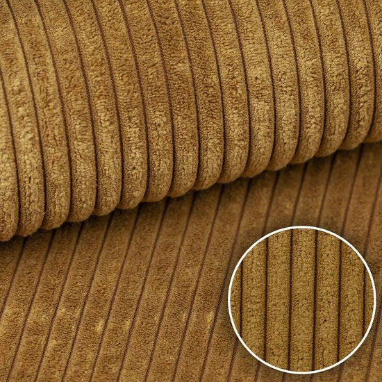 Pannelli Murano stoffa corduroy look venduto per metro di stoffa per cucire stoffa resistenza al contatto 35000 cicli 100 x 142 cm cera