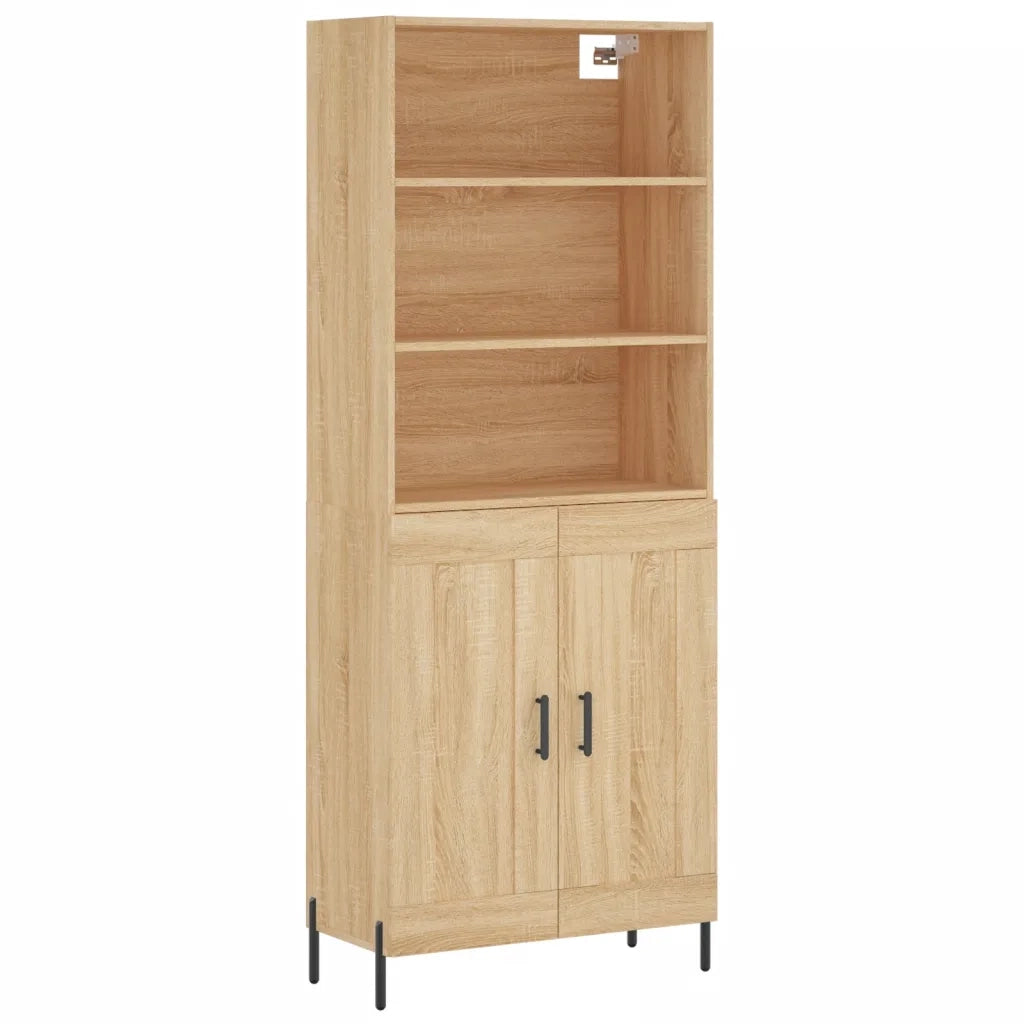 Credenza Rovere Sonoma 69,5x34x180 cm in Legno Multistrato 3189968