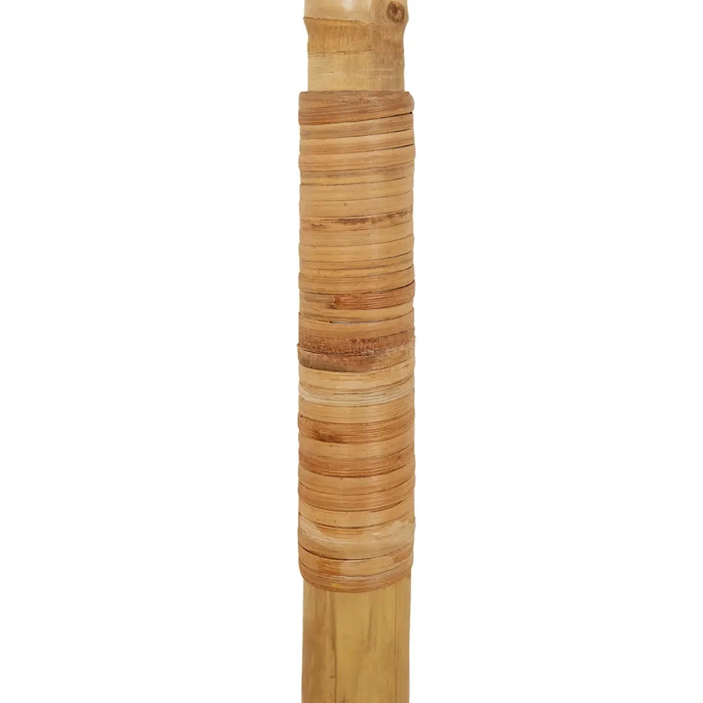 Ombrellone in Bambù 270 cm con Parasole in Foglie di Banano 41508