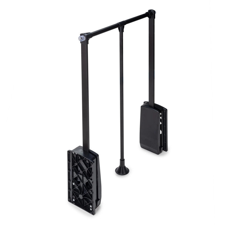 Appendiabiti per armadio Hang, larghezza regolabile 450-600 mm, Acciaio e Tecnoplastica, Cromato lucido