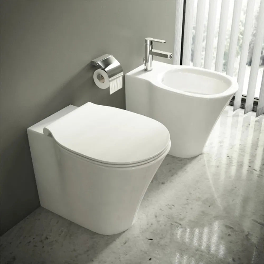 Sanitari Ideal Standard Connect filomuro Rimless AquaBlade copriwater originale
